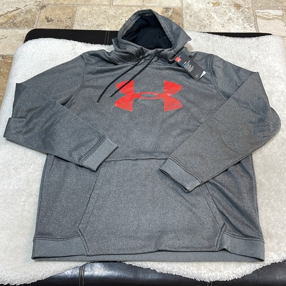 Under Armour Men's Armour Fleece Big-Logo Hoodie - Picture 3 of 7